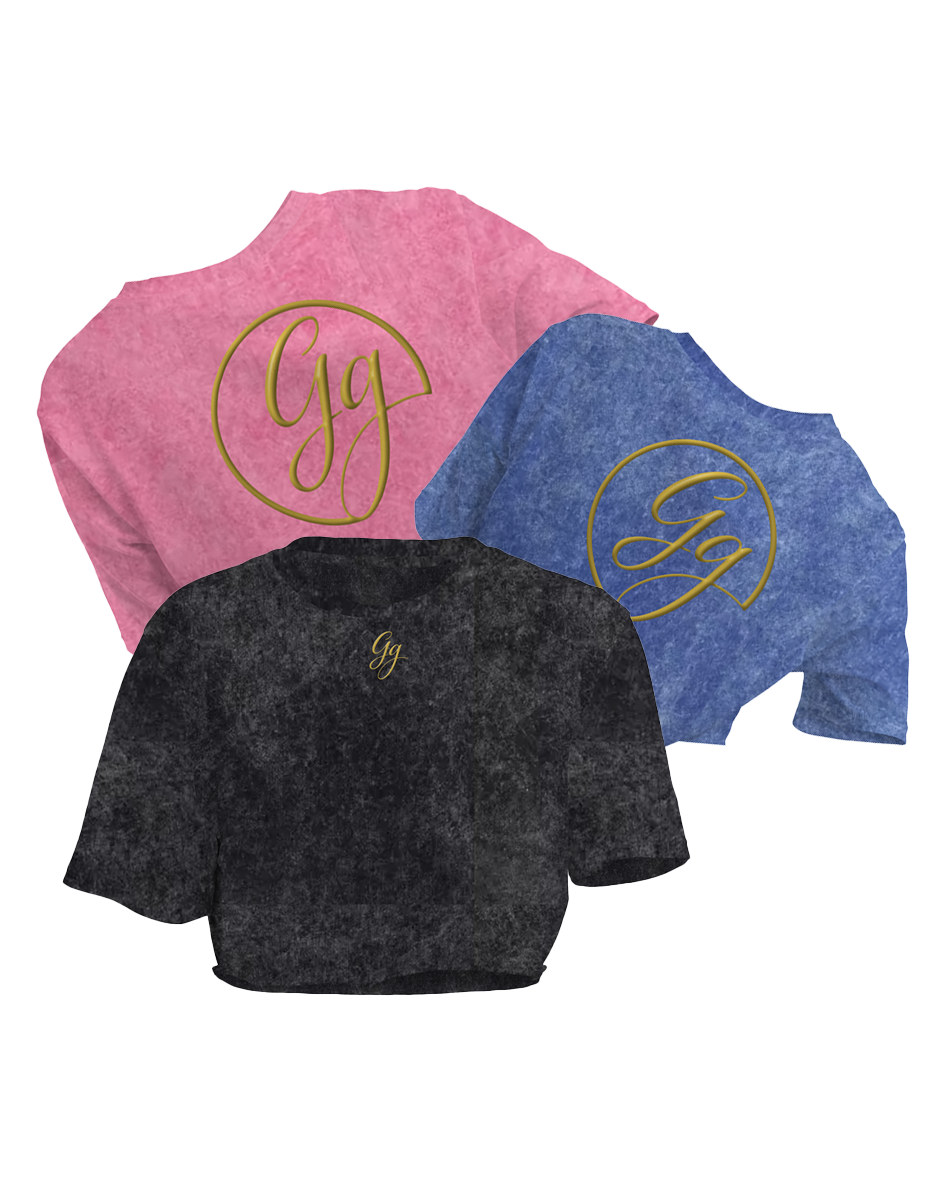 Gg Luxe Stonewash Cropped Tees