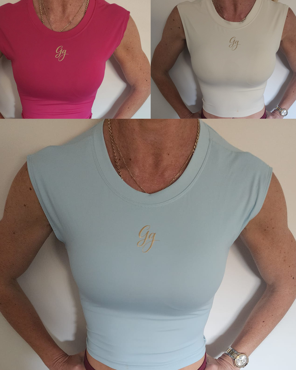 Gg Luxe Backless Fitness Tops