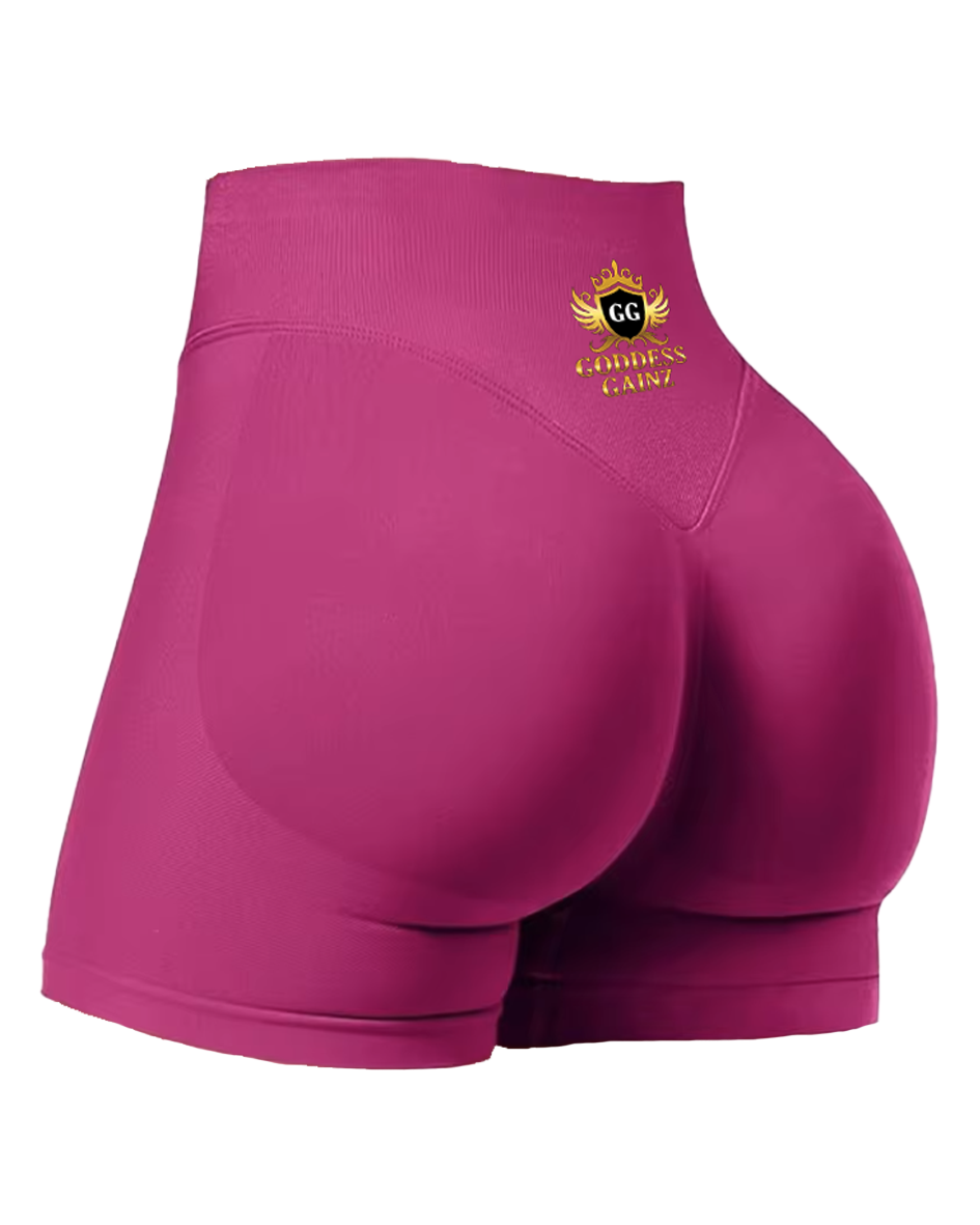 GG Fitness Shorts - Berry Red