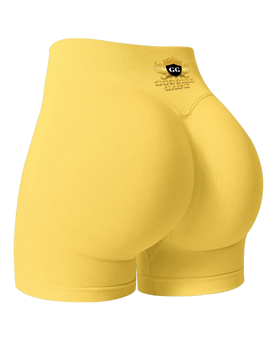 GG Fitness Shorts - Bubblegum Yellow