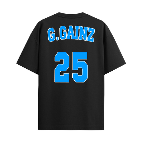 G.GAINZ Oversize Tee - Jersey Print Bubblegum Blue from $45